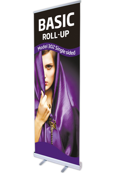 Roll-up, Einseitig Model 150 *200cm, Alu, inkl. individuell bedrucktem Banner